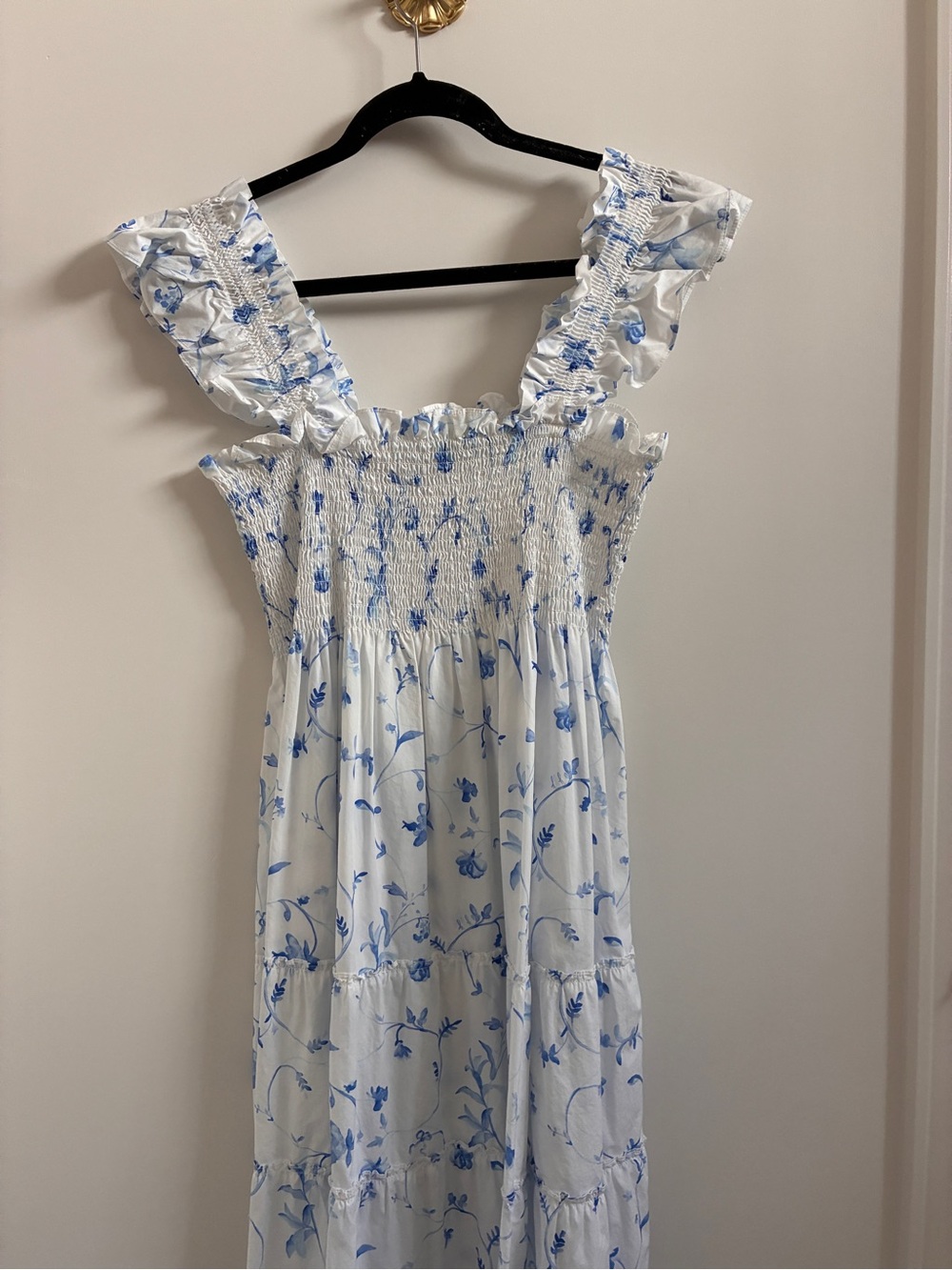 Hill House Ellie Nap Dress - Blue Botanical Print - Picture 3 of 6